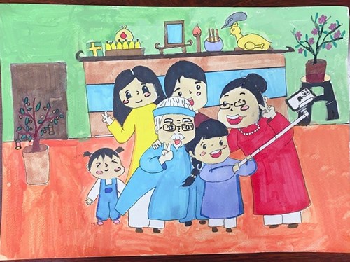 Kết quả cuộc thi sáng tạo với chủ đề:   Vui đón Tết cổ truyền - bé tuyên truyền chống dịch  trường Tiểu học Thanh Xuân Bắc.